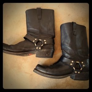 Durango Harness Black Biker Boots